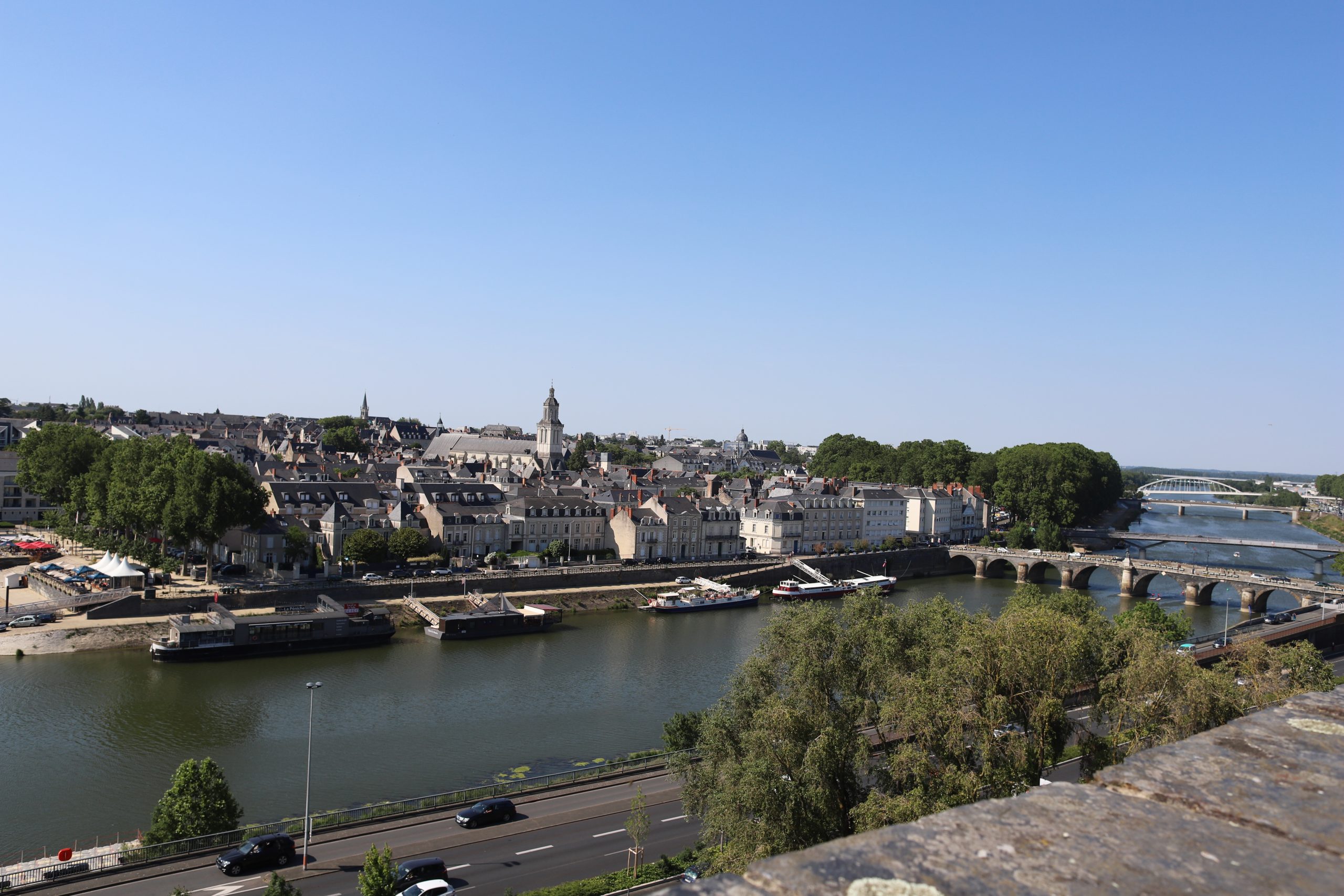 View of Angers and the Maine river