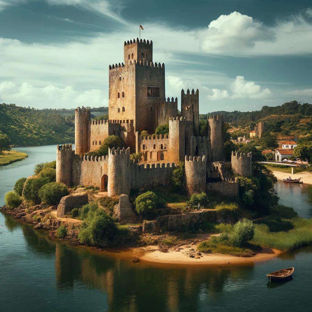Almourol Castle, River Tagus, Portugal